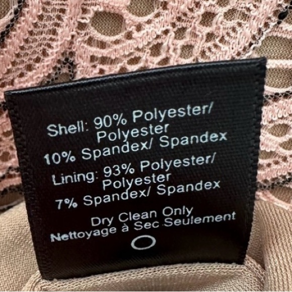 🔆SOLD🔆Dress the Population Norah -Pretty LACE Bodycon Dress XL - Picture 7 of 8